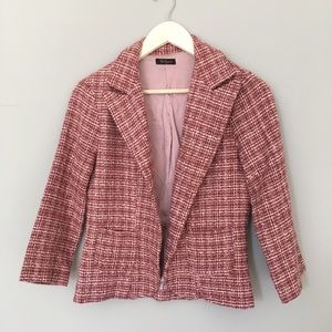 Twenty One Pink Tweed Blazer